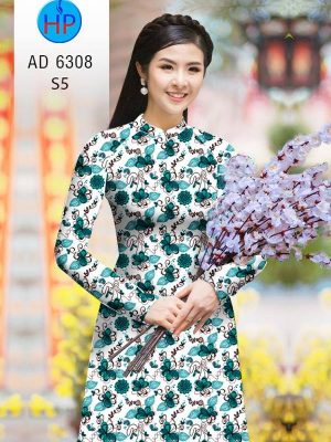 Vải Áo Dài Hình Bướm AD 6308 27